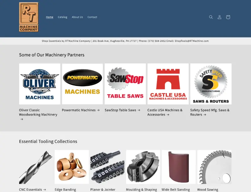 Online store for woodworking machines and tooling from Oliver Machinery, Powermatic, SawStop, Royce Ayr, CR Onsrud, Adwood, and many more.